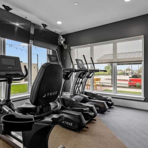 a treadmill in a room