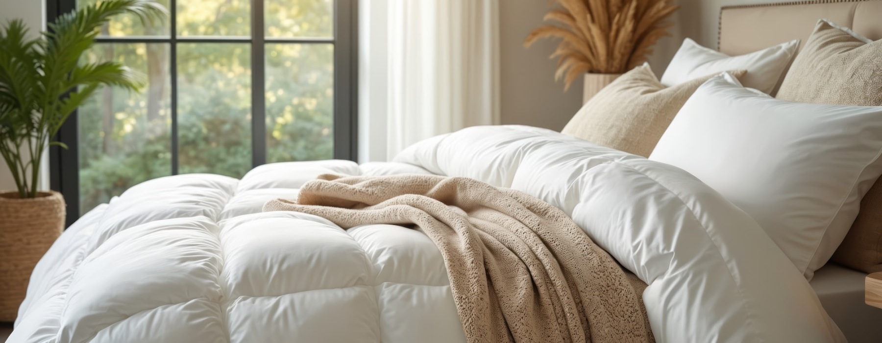 bedroom with large windows